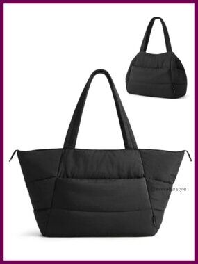 2-in-1 Convertible Nylon Tote Bag Laptop Travel Handbag